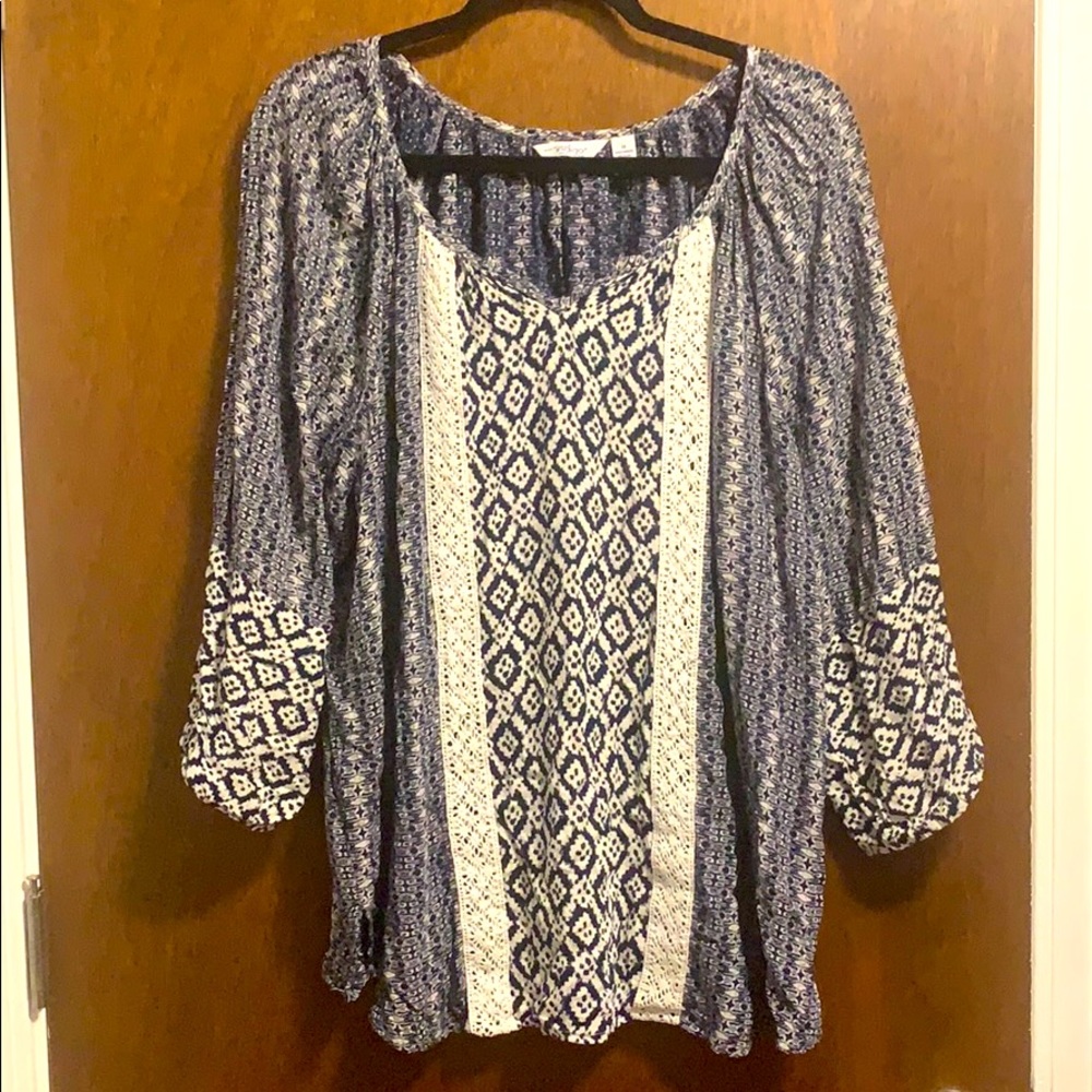 Patterned Blouse (1X)